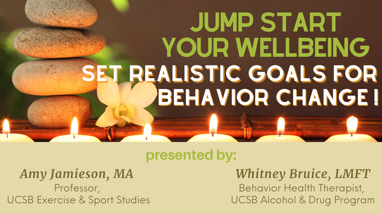 Jump Start Your Wellbeing. Set Realistic Goals For Behavior Change.